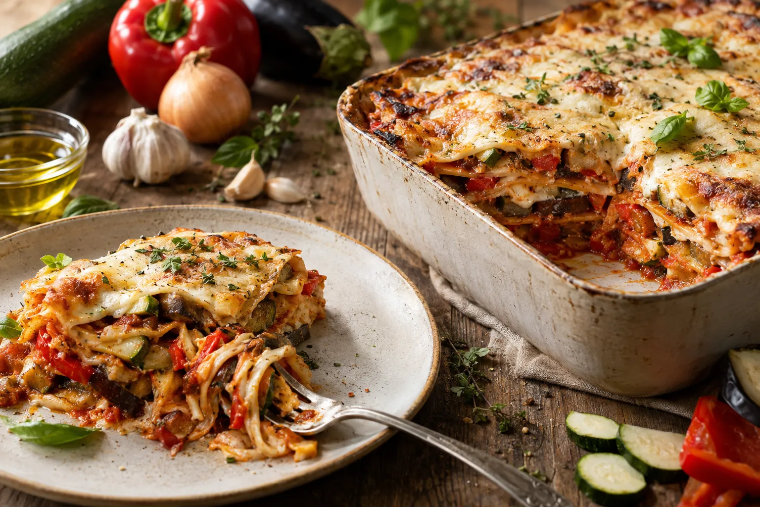 Glutenfreie Gemüselasagne
