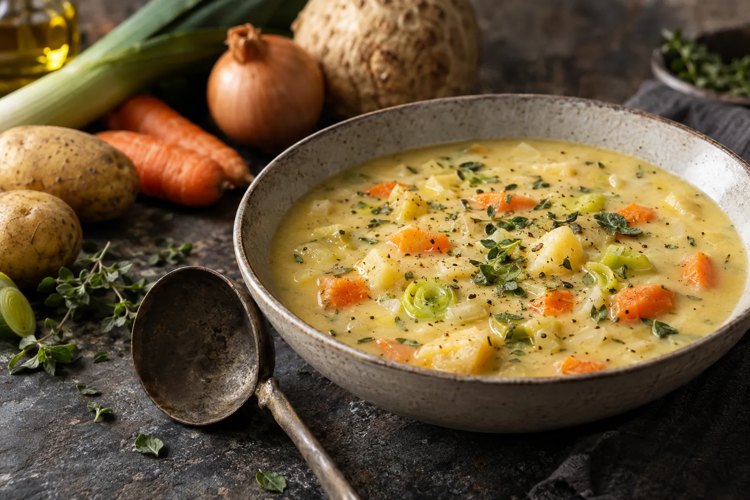 Laktosefreie Kartoffelsuppe